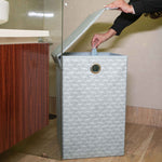 Laundry Basket with Lid Closure | Foldable | Grey