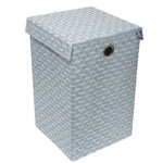 Laundry Basket with Lid Closure | Foldable | Grey