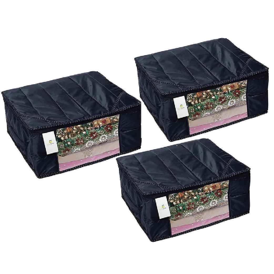 Parachute Quilted Saree Cover | Wardrobe Clothes Organizer