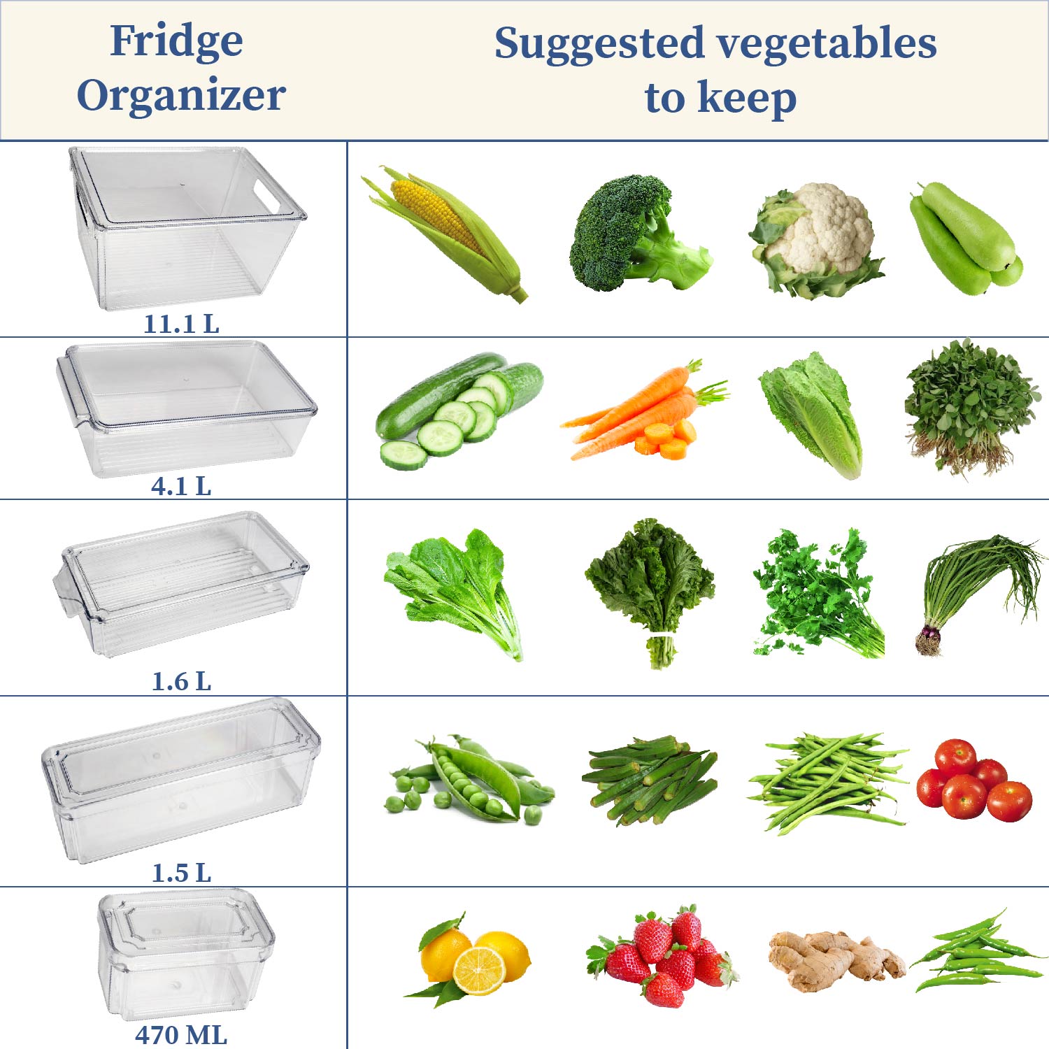 Fridge Storage Box Set