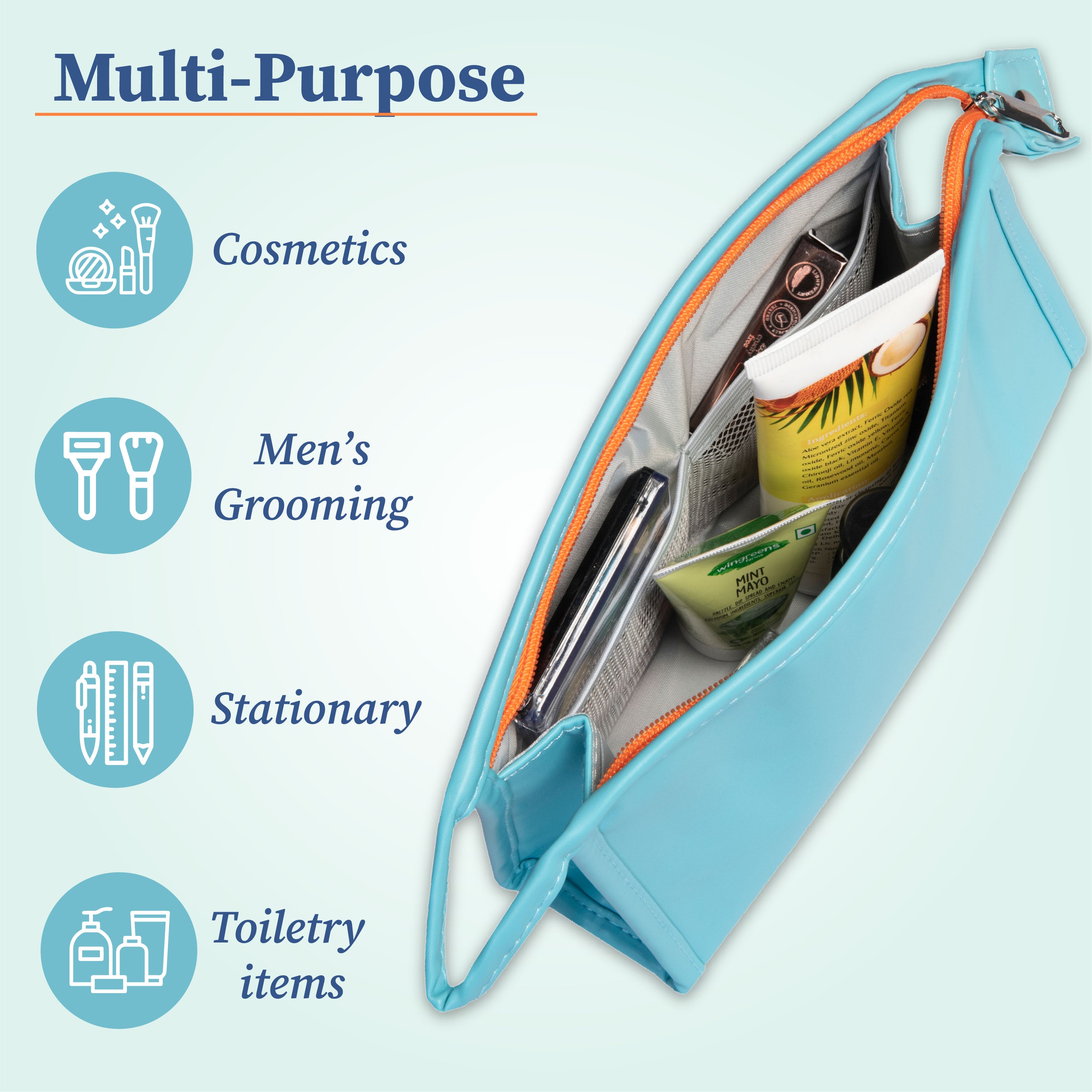 Carry All Case | Cosmetic or Makeup Organizer | Toiletry Bag | Medium