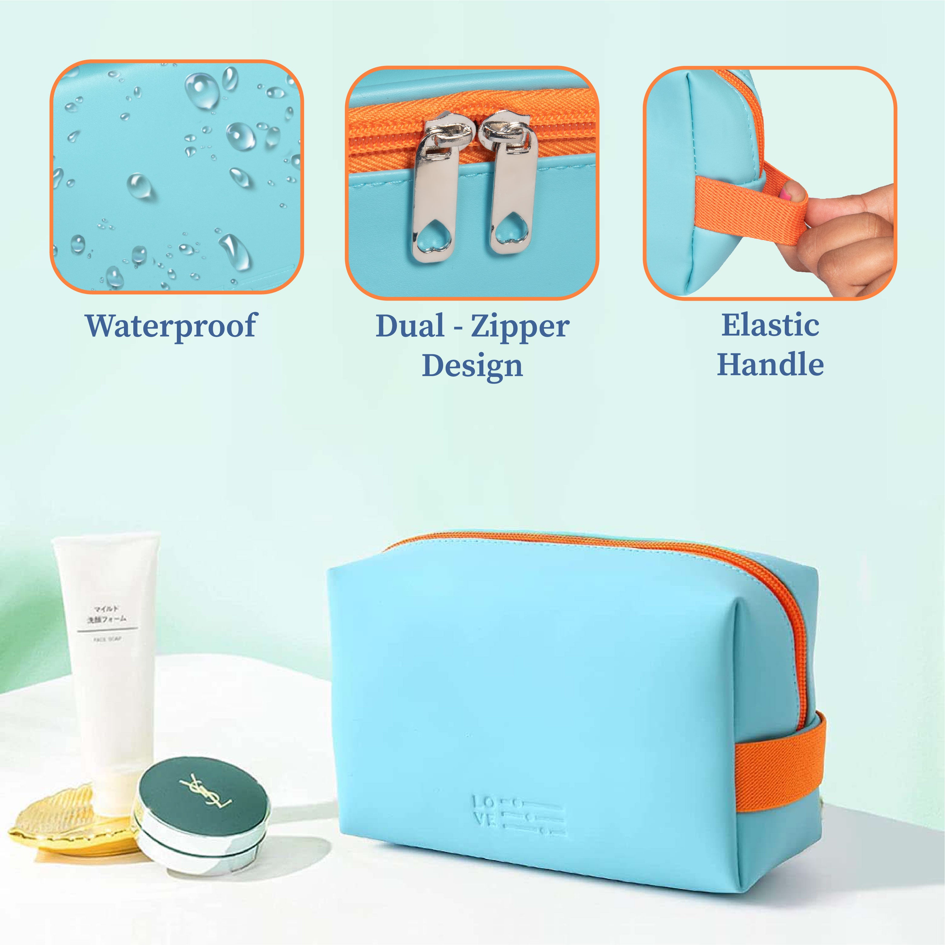 Carry All Case | Cosmetic or Makeup Organizer | Toiletry Bag | Small
