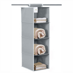 4 Shelf Hanging Organizer | Foldable Wardrobe\Closet Clothes Organizer - Homestrap