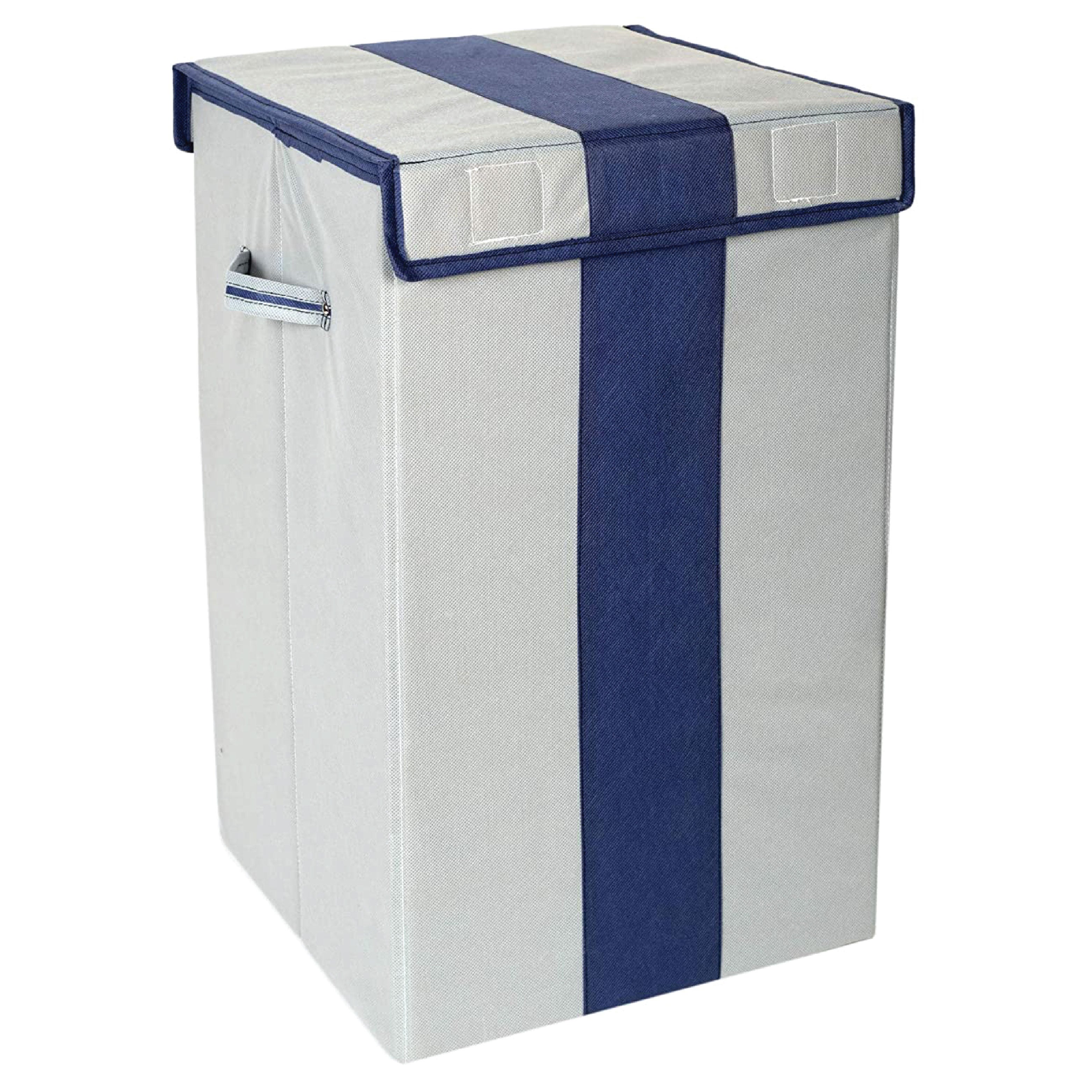 Laundry Basket with Lid Closure And Handles | Foldable | 68 Ltrs