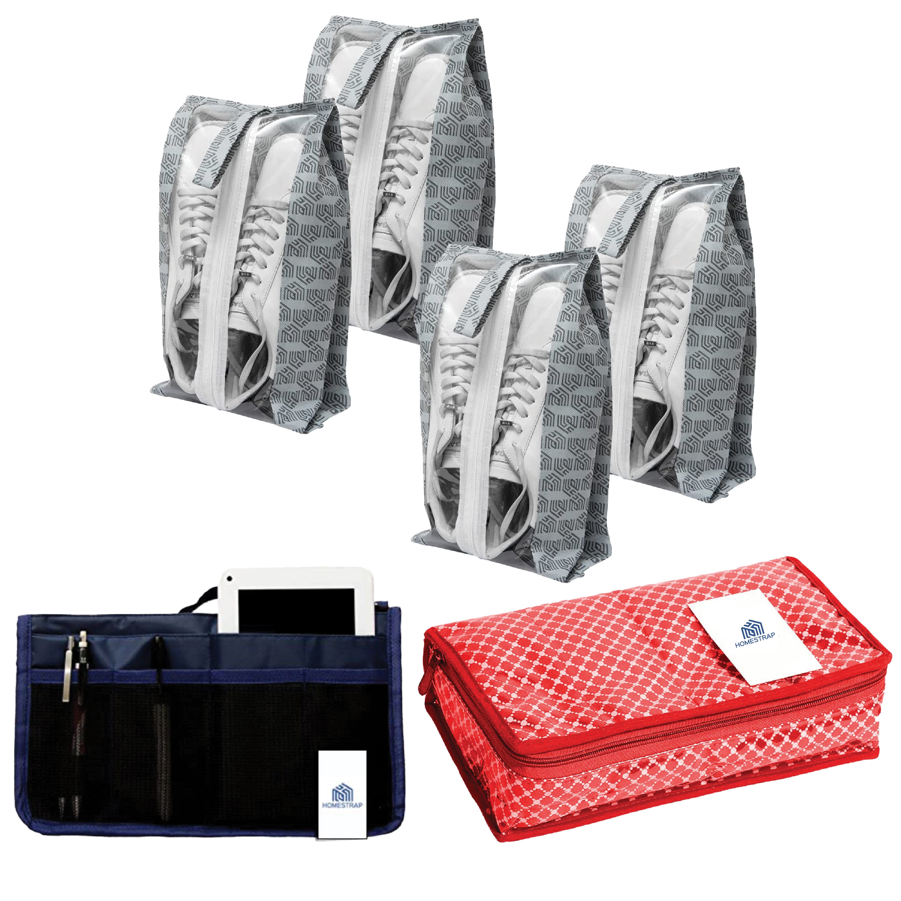 MAINDAIS Shoe Bag Set of 12 Bags Shoe Storage Bags Travel Shoe Cover  Grey Grey  Price in India  Flipkartcom