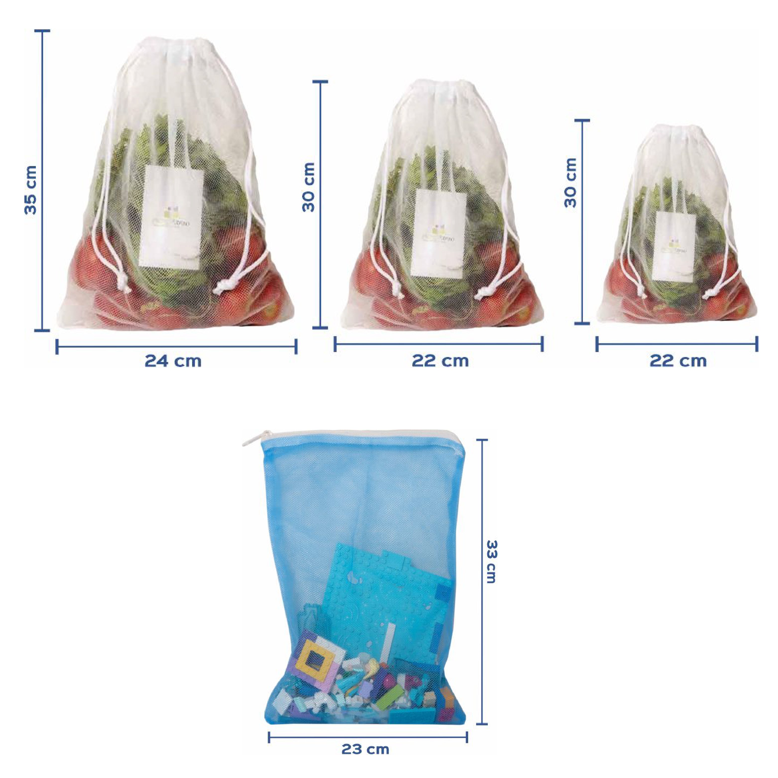 Reusable Mesh Bags, Eco-Friendly Vegetable Bags, Fruit and Vegetable  Storage Bags for Shopping and Storage (12 pcs) | Walmart Canada