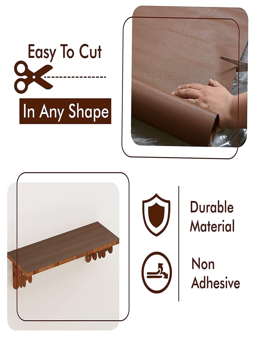 Multipurpose Anti-Slip Mat for Fridge | Cabinets | Drawers | Table (60cm X 1.25 Meters Roll)
