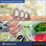 Fridge Vegetable Storage Bag | Drawstring Closure | White
