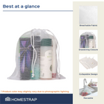 Fridge Vegetable Storage Bag | Drawstring Closure | White - Homestrap