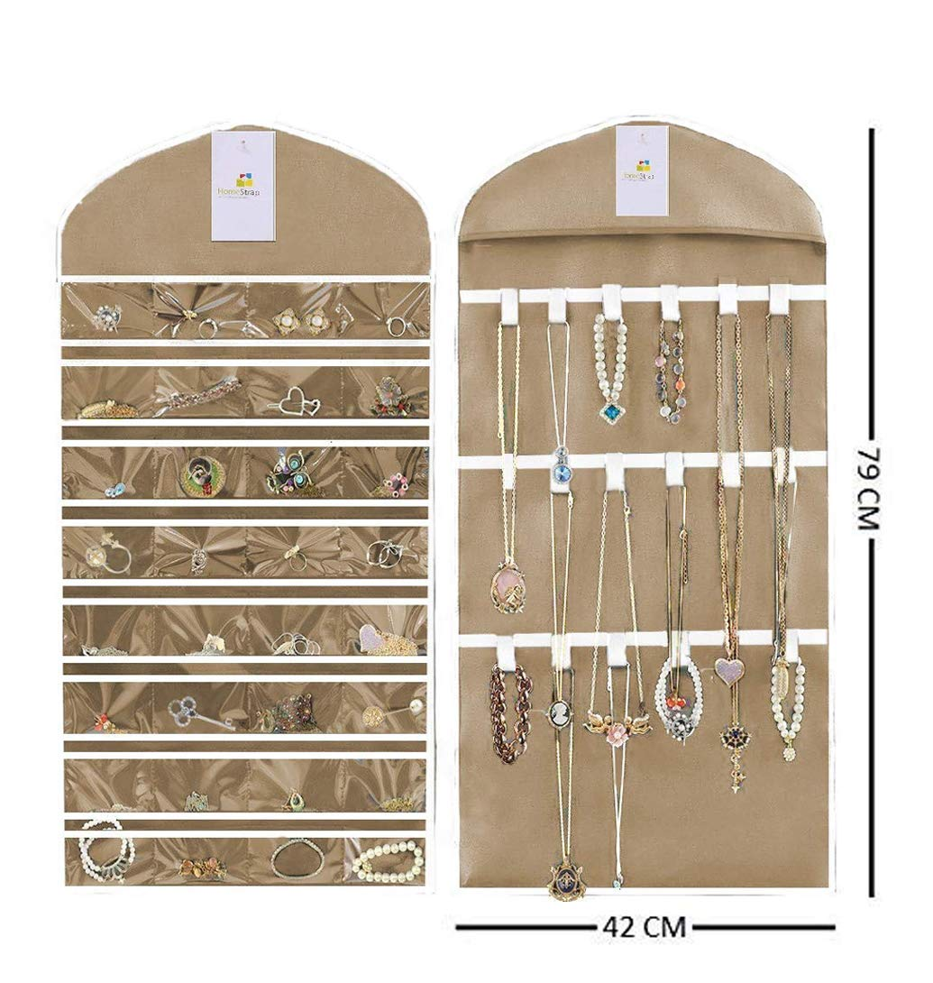 Double Sided Hanging Jewellery Organizer | Pack of 2 - Homestrap
