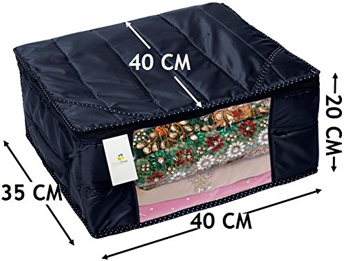 Parachute Quilted Saree Cover | Wardrobe Clothes Organizer