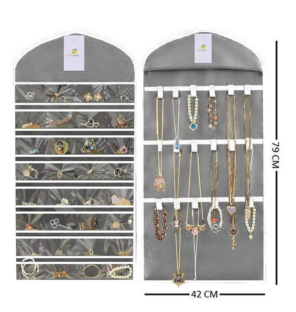 Double Sided Hanging Jewellery Organizer | Pack of 2