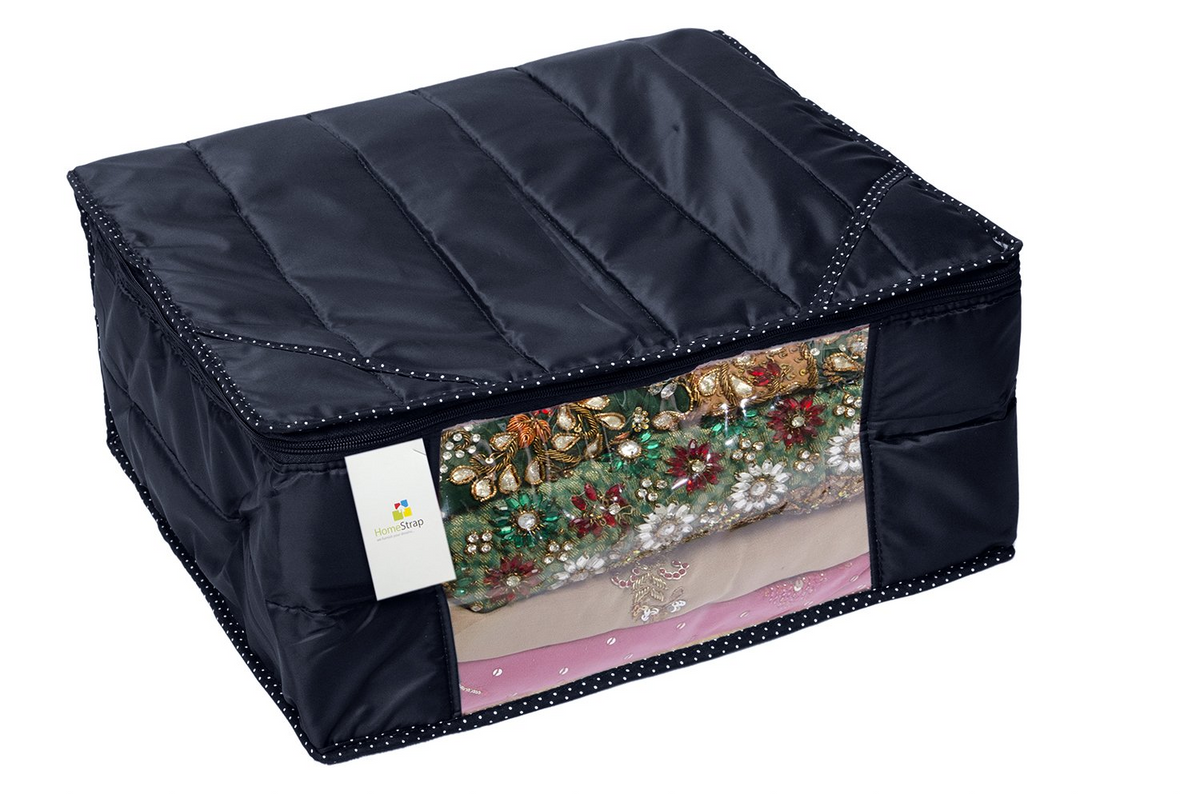 Parachute Quilted Saree Cover | Wardrobe Clothes Organizer - Homestrap
