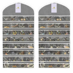Double Sided Hanging Jewellery Organizer | Pack of 2 - Homestrap