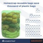 Multicolor Mesh Vegetables Bags - Homestrap