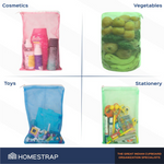 Multicolor Mesh Vegetables Bags - Homestrap