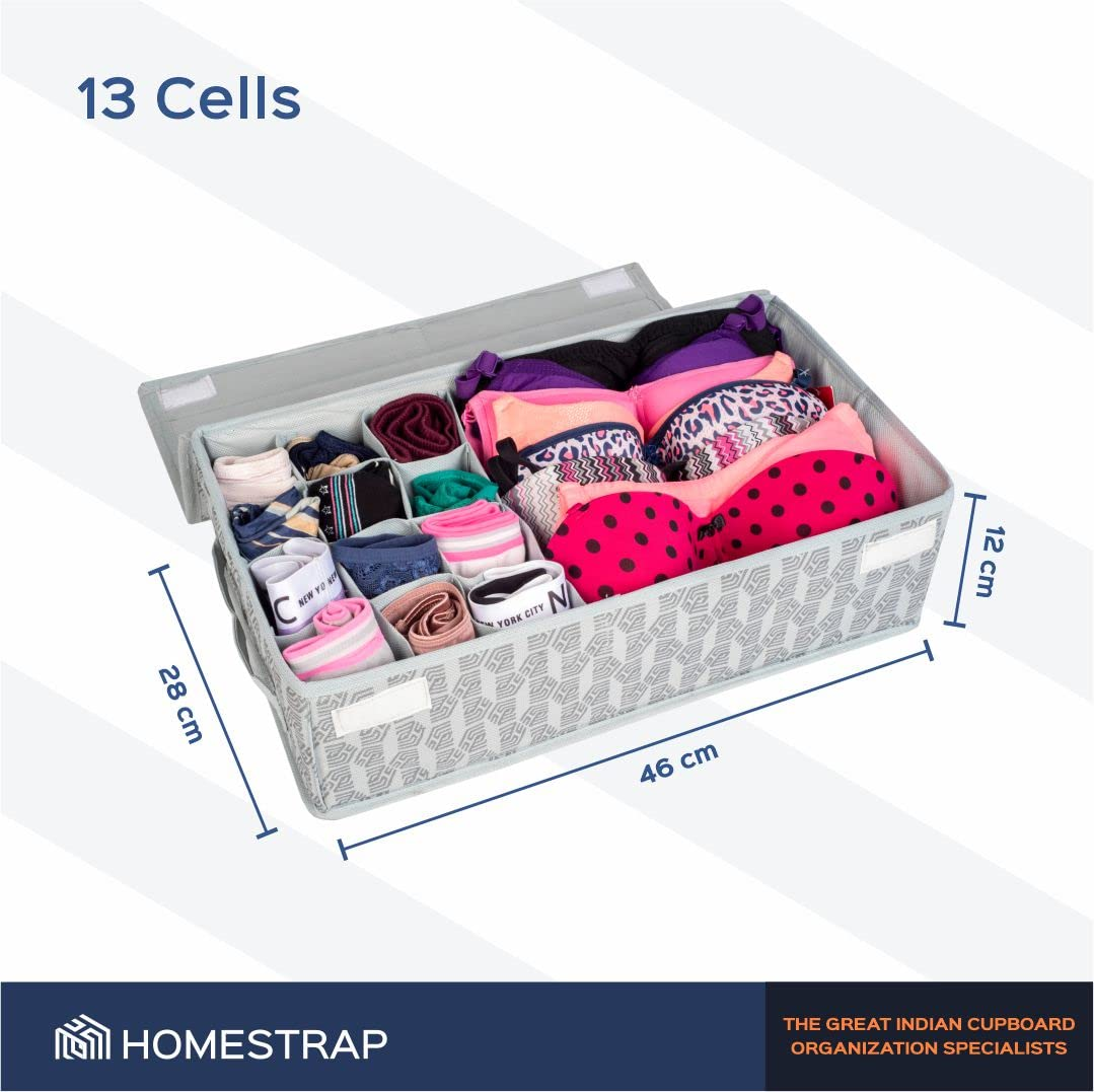 Undergarment Organizer with Lid Closure - Homestrap