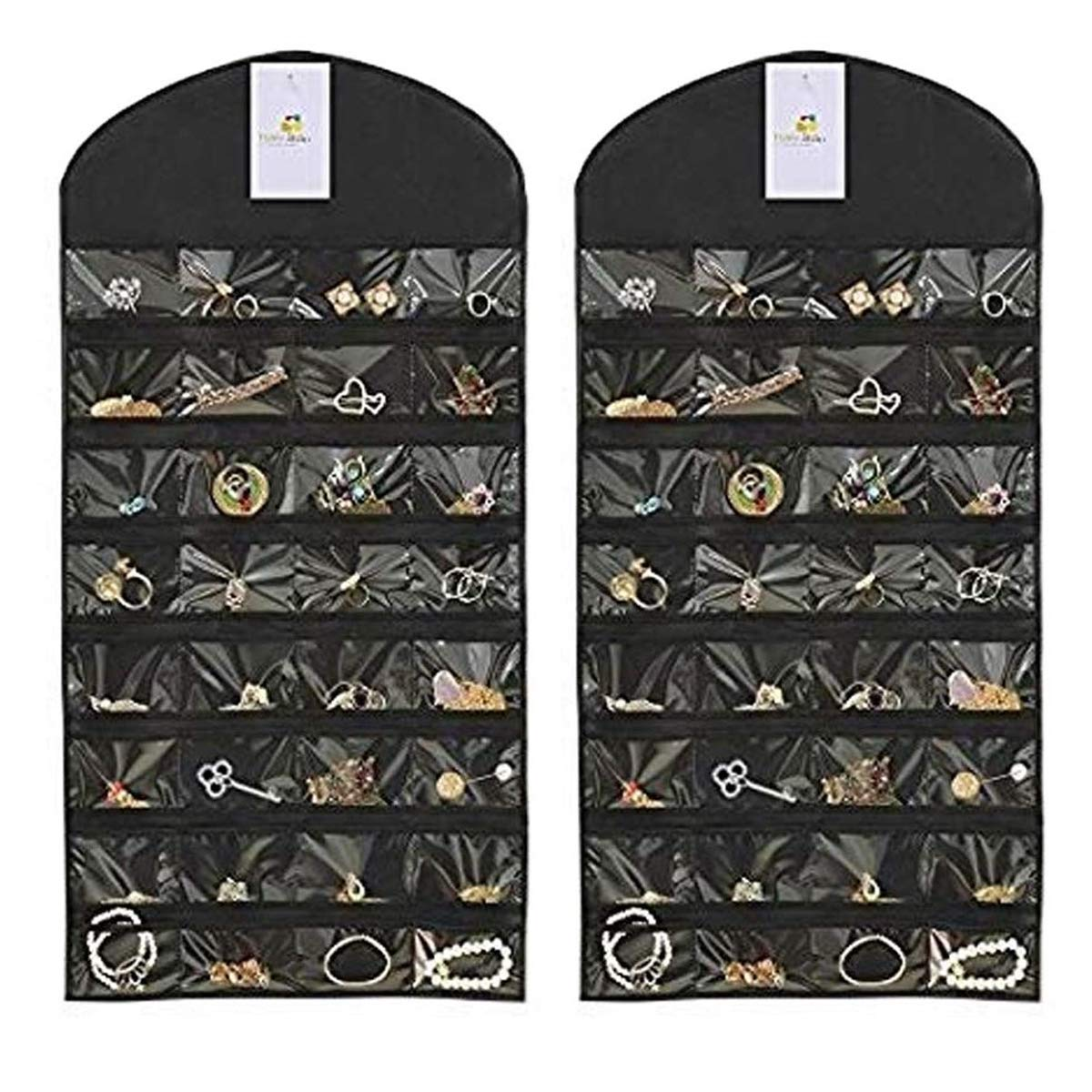 Double Sided Hanging Jewellery Organizer | Pack of 2