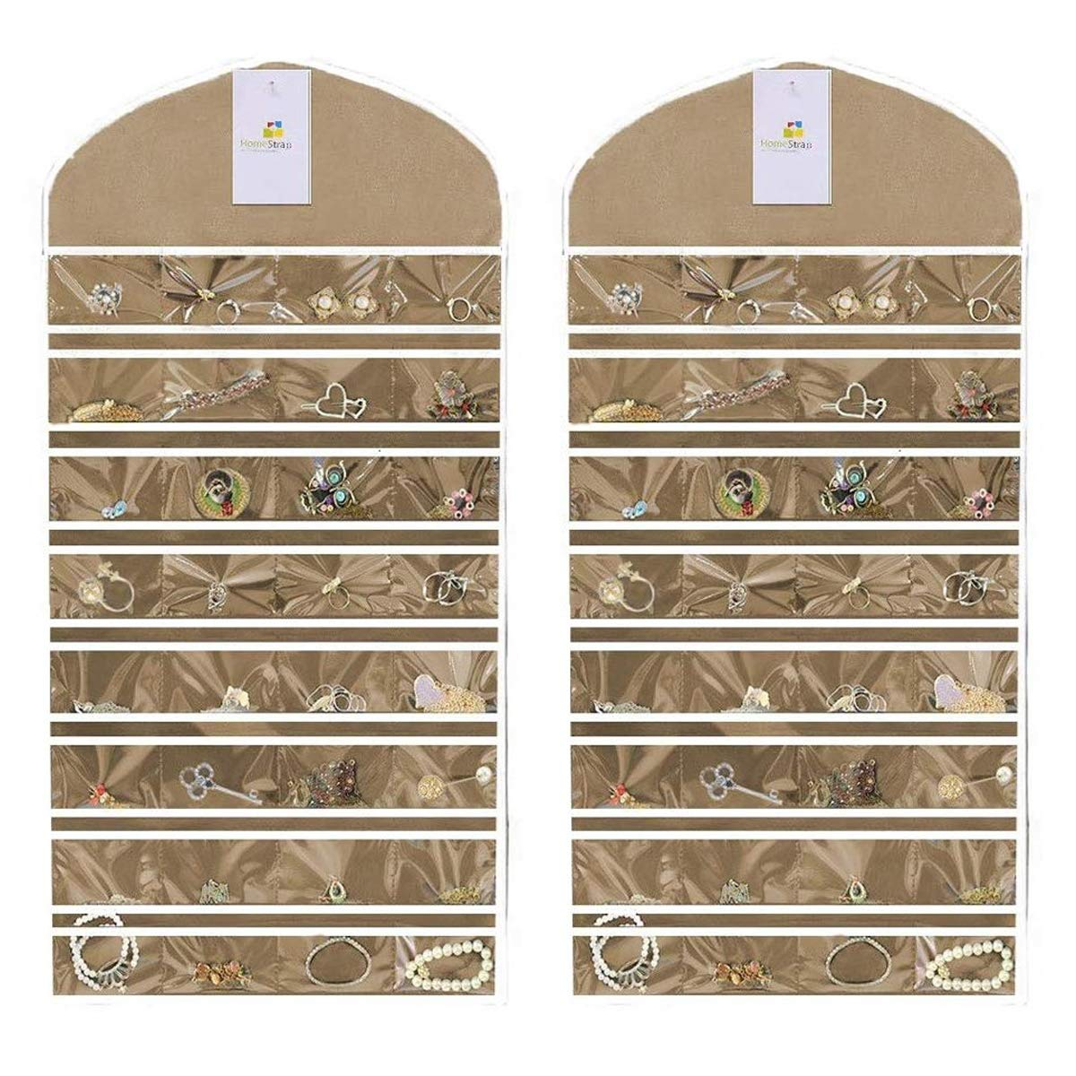 Double Sided Hanging Jewellery Organizer | Pack of 2